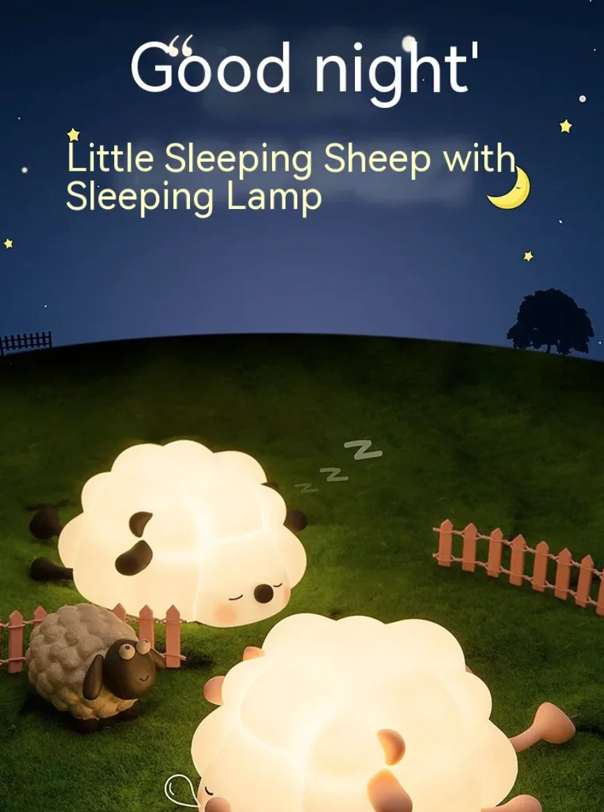 Cute Sheep Silicone Night Light