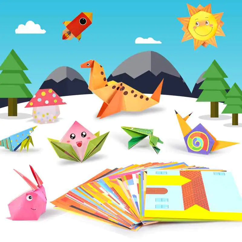 Origami Craft Book - DIY Colored Paper Set