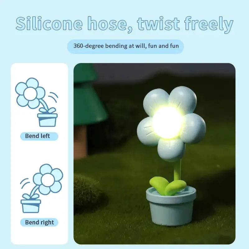 Creative Cute Flower Table Lamp for Bedroom & Desk