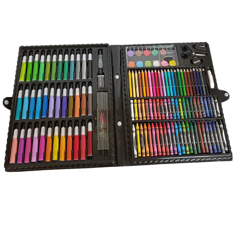 All-In-One 150-Piece Art Set with Markers and Crayons