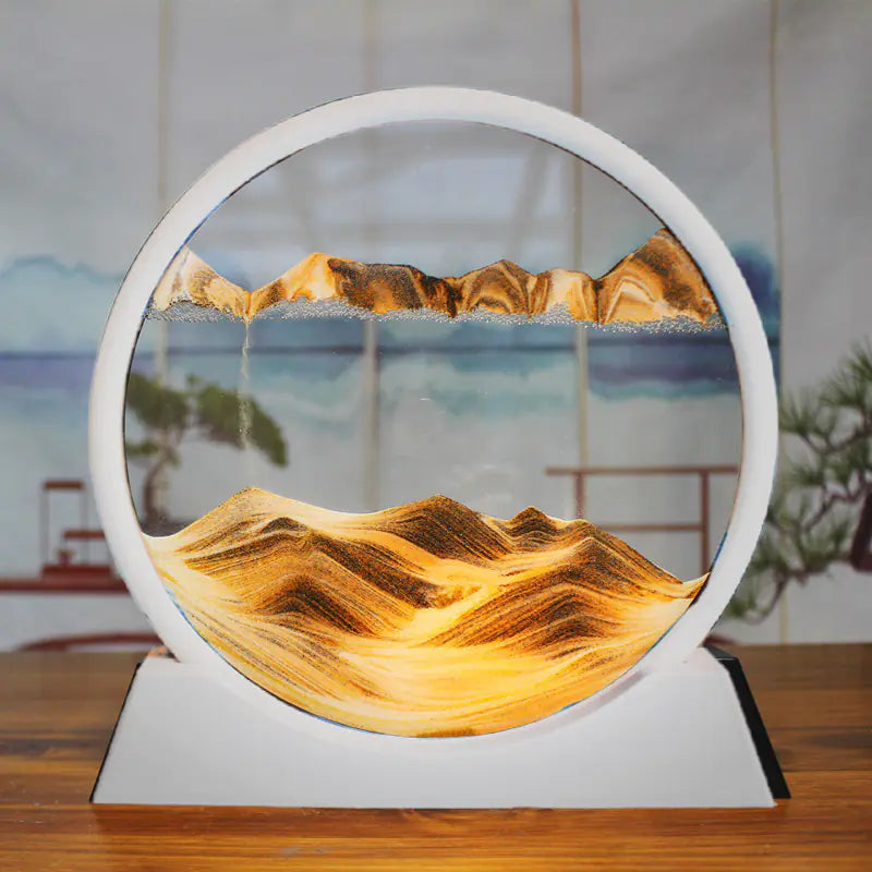 Hourglass Art Glass Decoration
