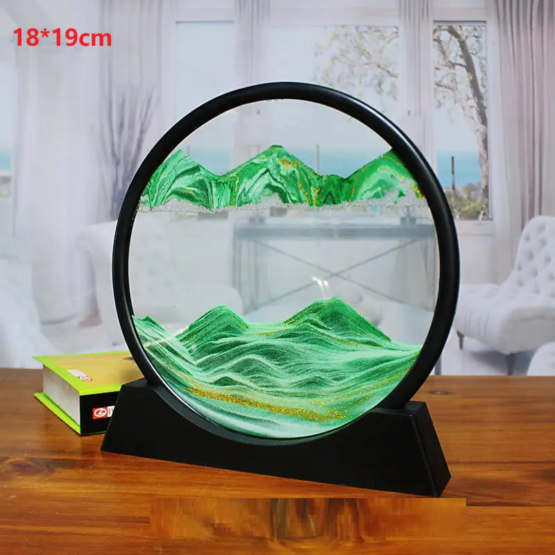 Hourglass Art Glass Decoration