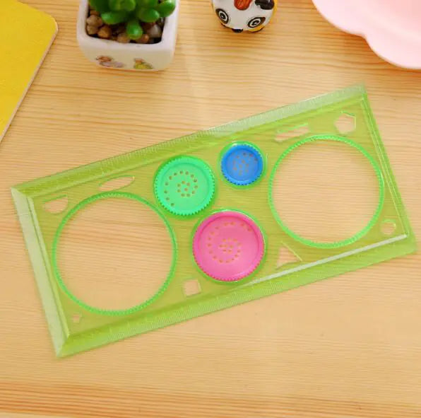 Multifunctional Drawing Template Ruler Set for Kids
