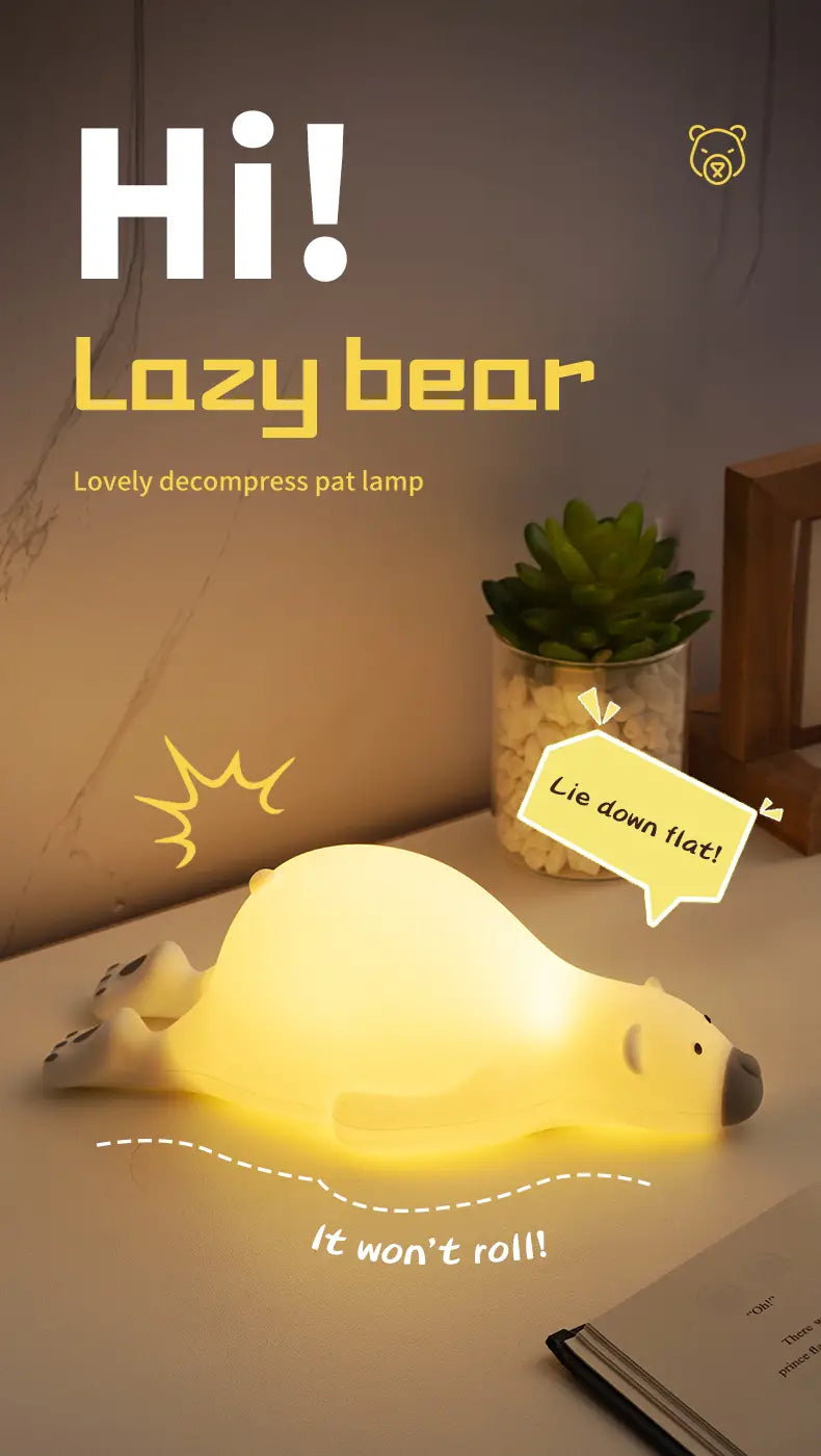 Cute Silicone Duck Night Light - Rechargeable Touch Lamp