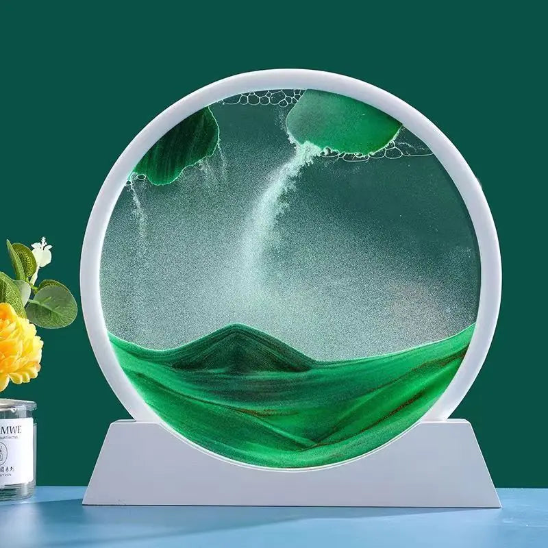 Hourglass Art Glass Decoration