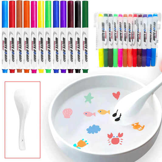 Magical Drawing Pens Set – 12pcs Water Art & Doodle Markers