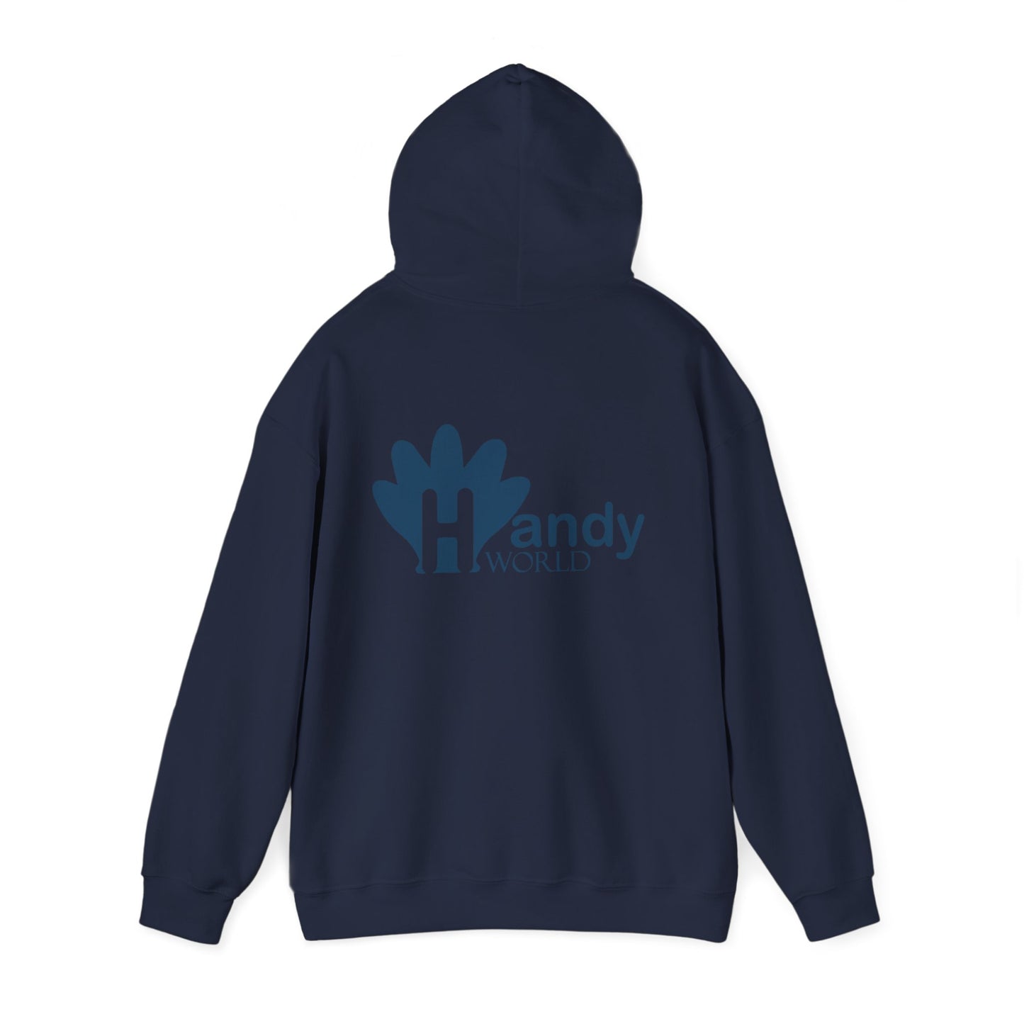 Charming Hooded Sweatshirt Featuring 'Handy World' Design | Cozy Gift for Friends, Birthdays, Casual Wear, Unique Fashion