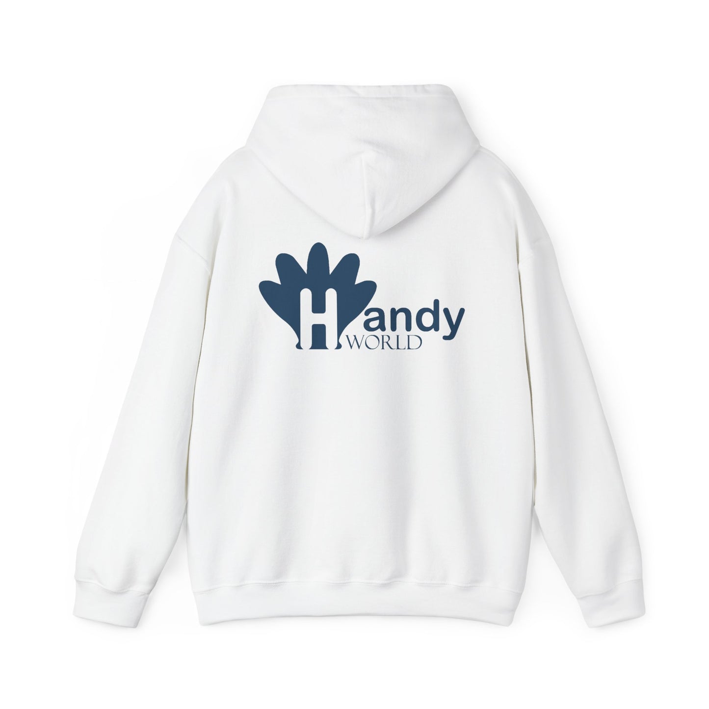 Charming Hooded Sweatshirt Featuring 'Handy World' Design | Cozy Gift for Friends, Birthdays, Casual Wear, Unique Fashion