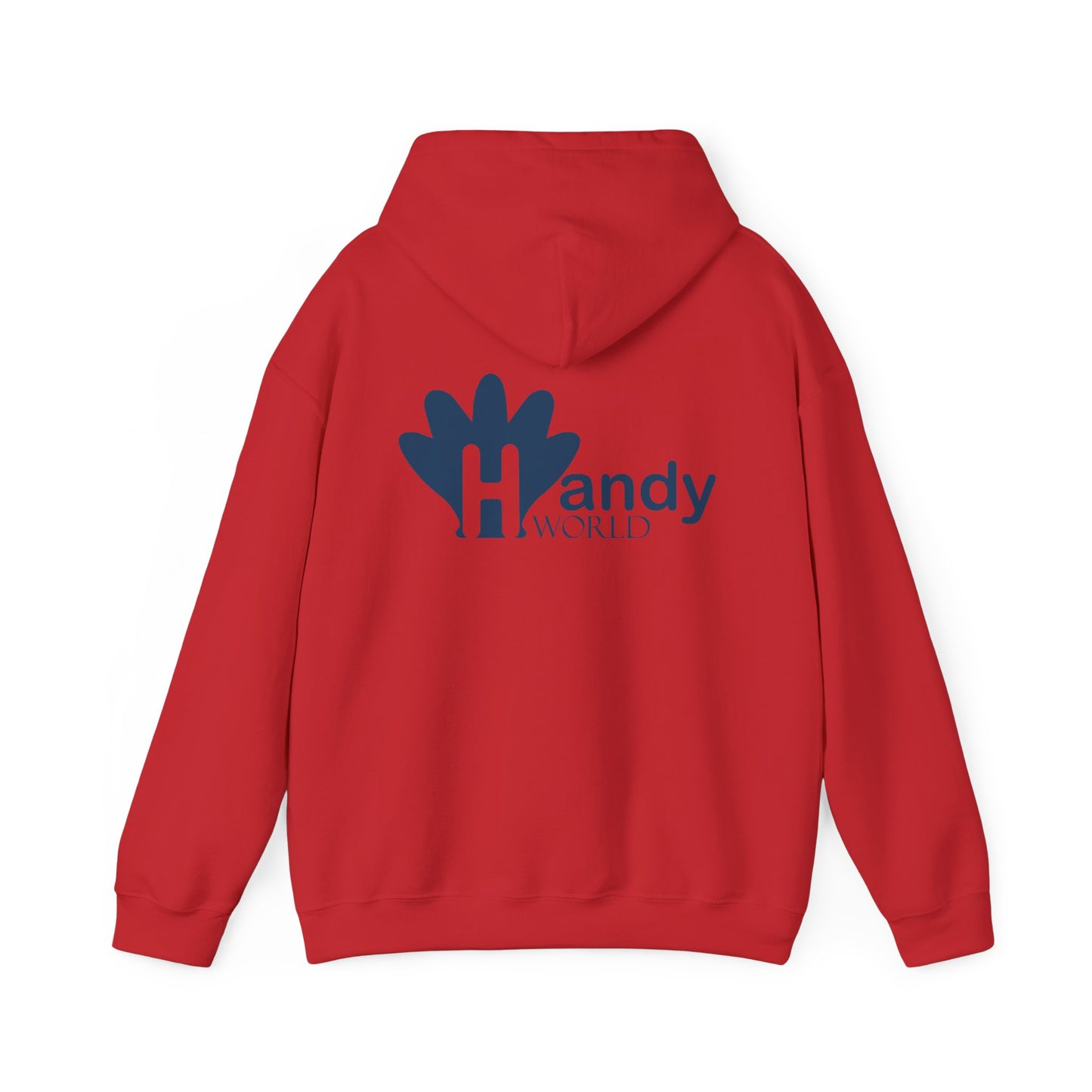 Charming Hooded Sweatshirt Featuring 'Handy World' Design | Cozy Gift for Friends, Birthdays, Casual Wear, Unique Fashion