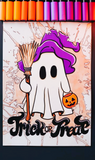 Printable Art  (PDF & PNG)- Trick or Treat Ghost