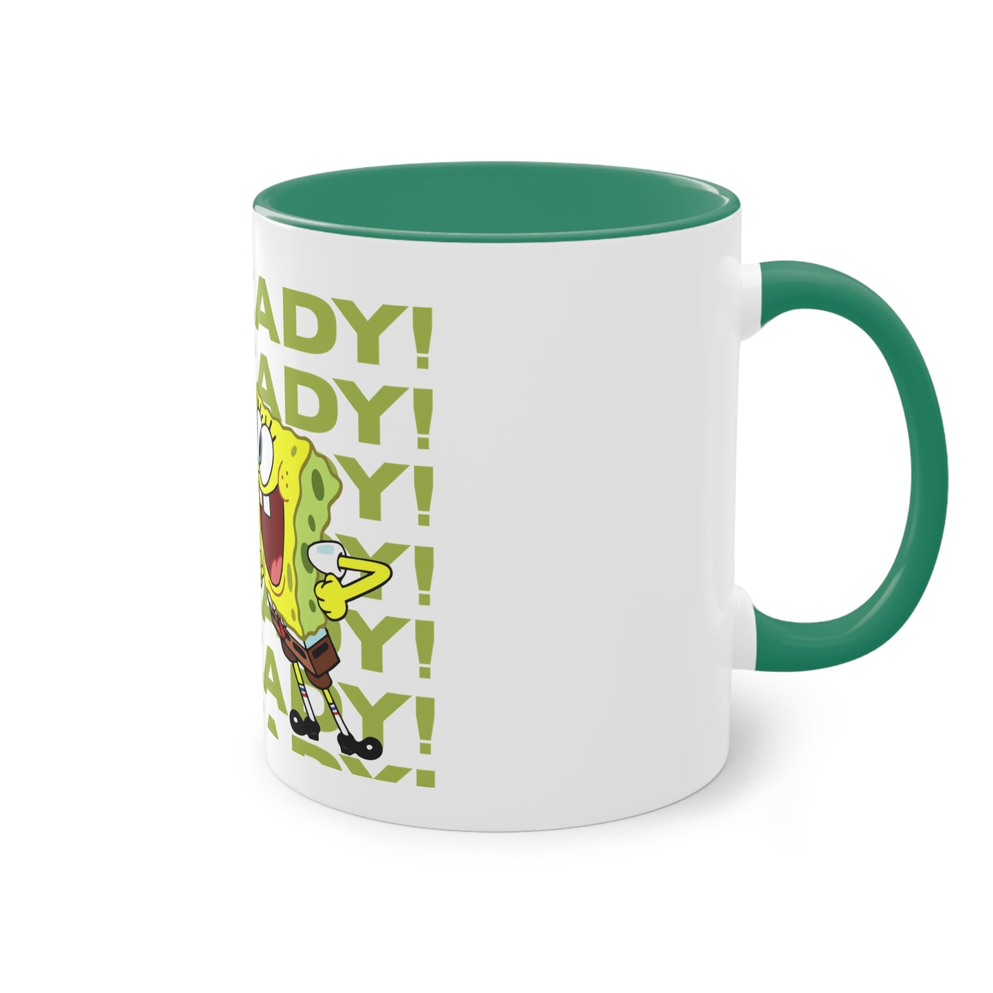 SpongeBob & Patrick Two-Tone Coffee Mug - Perfect for Kids, Cartoon Lovers, Gifts, Birthdays, Home Decor