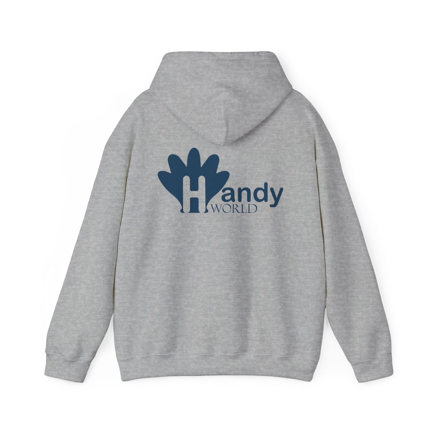 Charming Hooded Sweatshirt Featuring 'Handy World' Design | Cozy Gift for Friends, Birthdays, Casual Wear, Unique Fashion