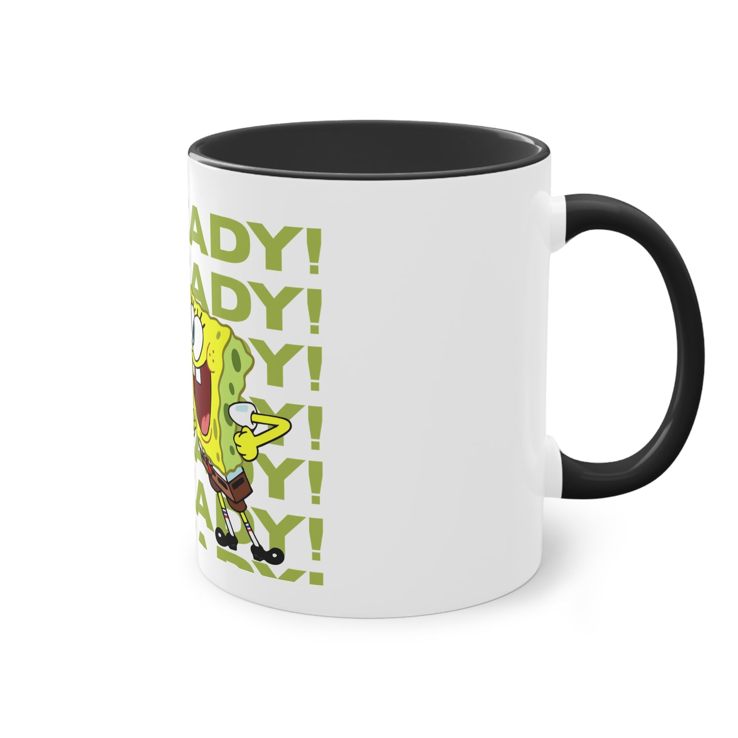 SpongeBob & Patrick Two-Tone Coffee Mug - Perfect for Kids, Cartoon Lovers, Gifts, Birthdays, Home Decor