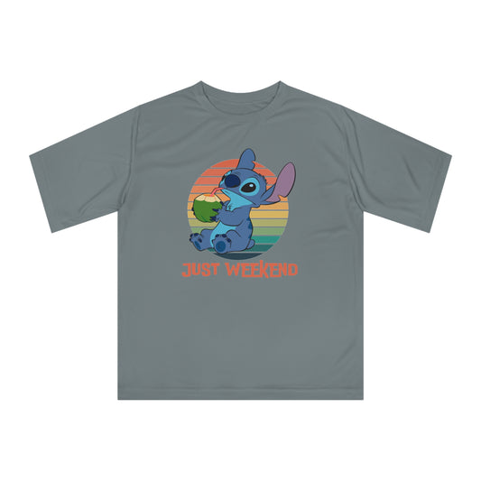 Unisex Weekend Vibes Performance T-shirt, Soft Casual Tee, Gift for Friends, Relaxed Fit Shirt, Perfect for Lounging