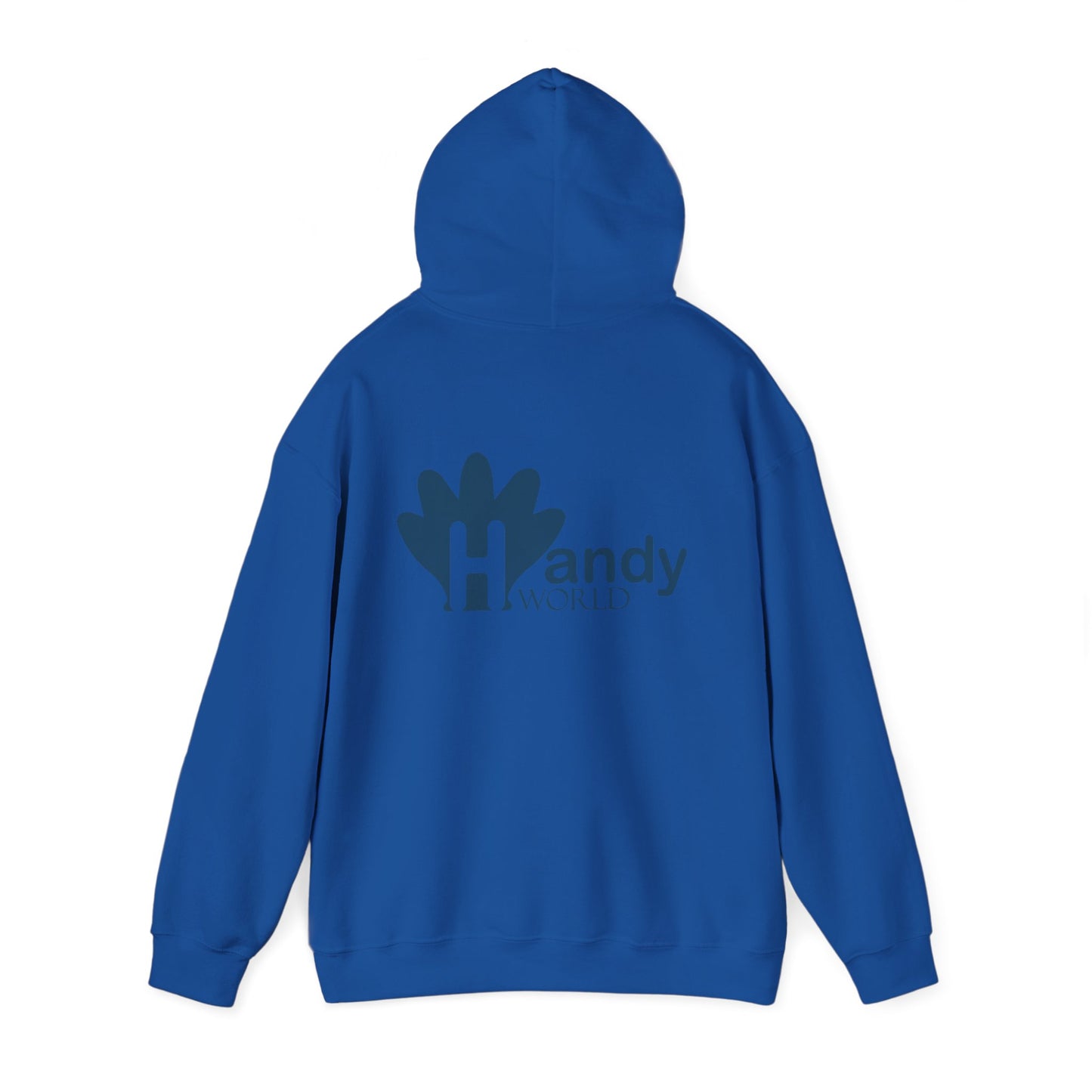 Charming Hooded Sweatshirt Featuring 'Handy World' Design | Cozy Gift for Friends, Birthdays, Casual Wear, Unique Fashion