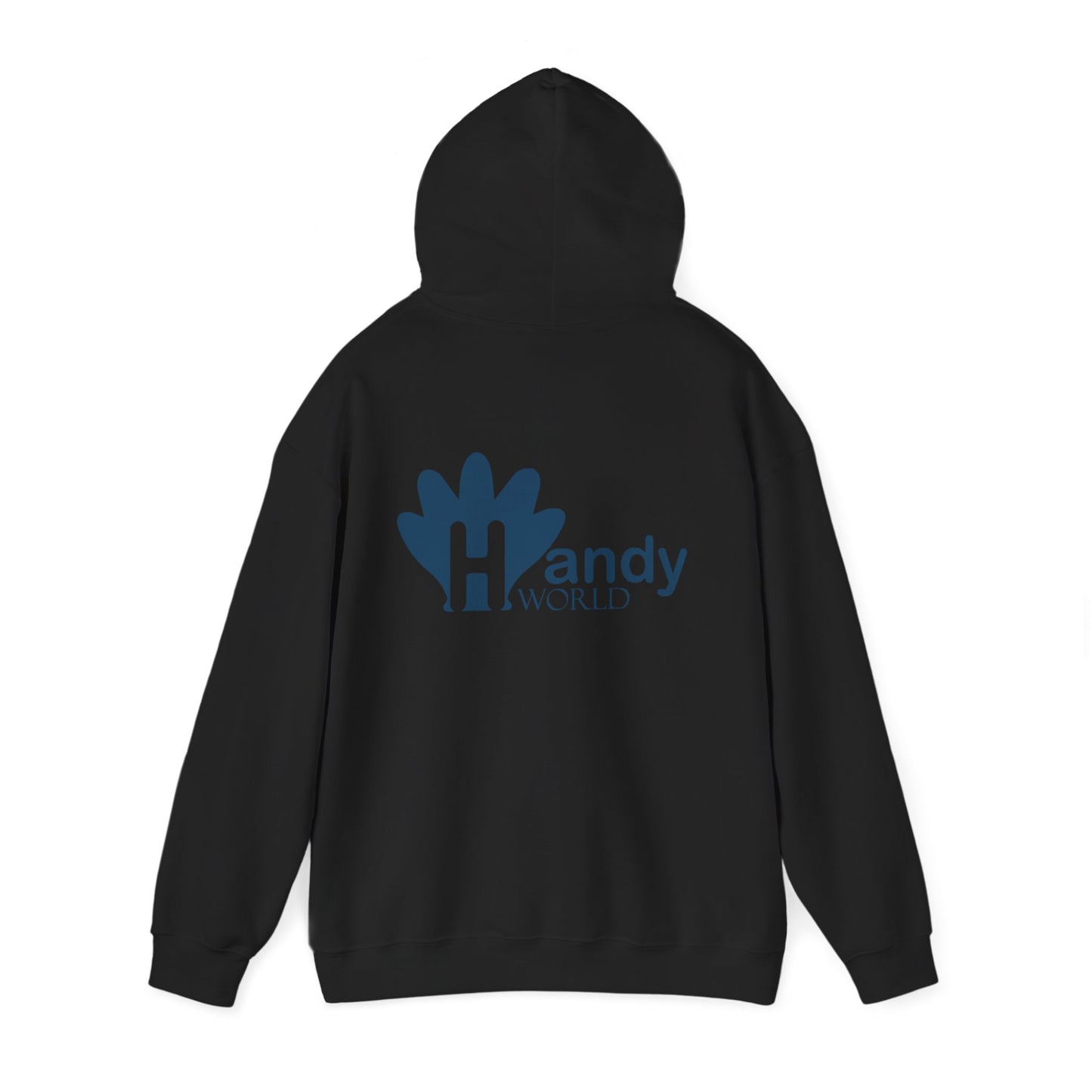 Charming Hooded Sweatshirt Featuring 'Handy World' Design | Cozy Gift for Friends, Birthdays, Casual Wear, Unique Fashion