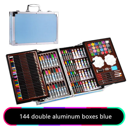 All-in-One Drawing Set with Pencils & Watercolors
