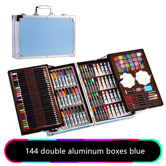 All-in-One Drawing Set with Pencils & Watercolors