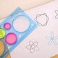 Multifunctional Drawing Template Ruler Set for Kids