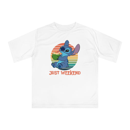 Unisex Weekend Vibes Performance T-shirt, Soft Casual Tee, Gift for Friends, Relaxed Fit Shirt, Perfect for Lounging