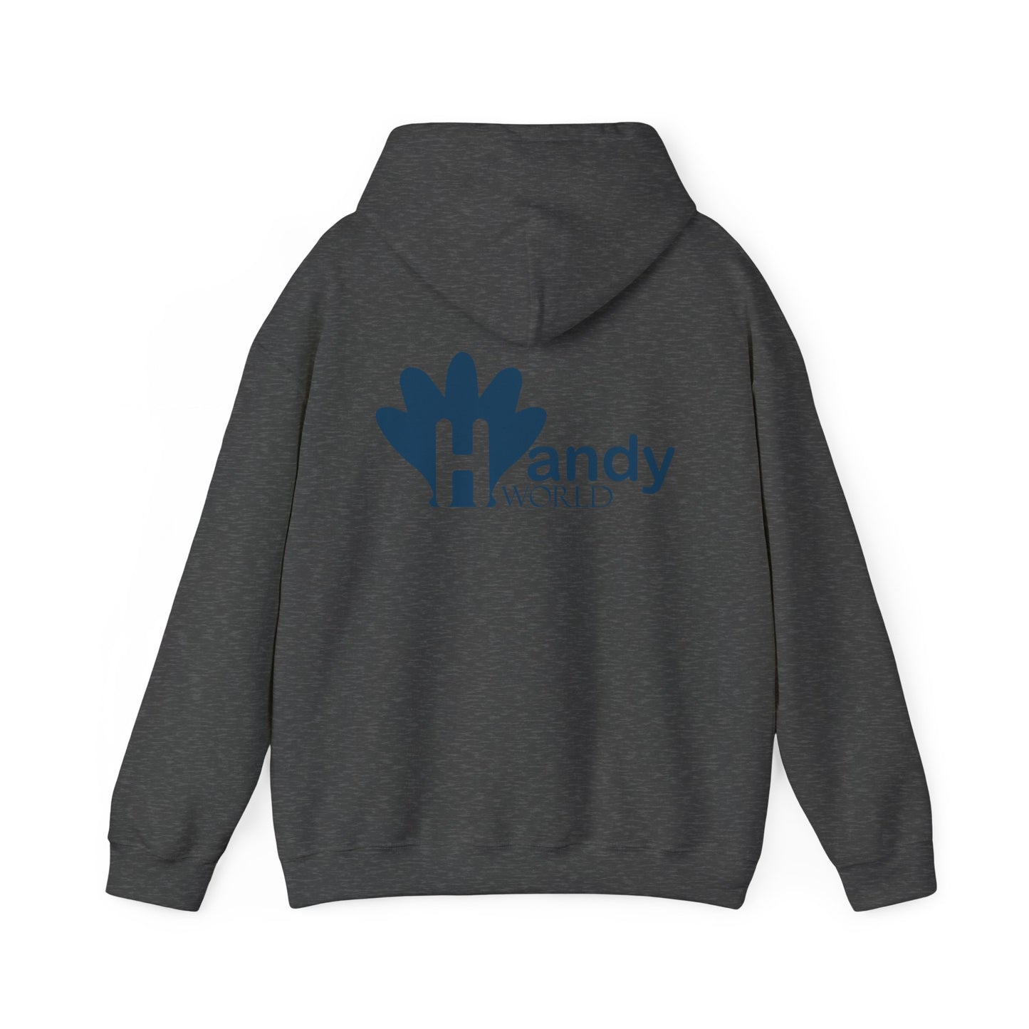 Charming Hooded Sweatshirt Featuring 'Handy World' Design | Cozy Gift for Friends, Birthdays, Casual Wear, Unique Fashion