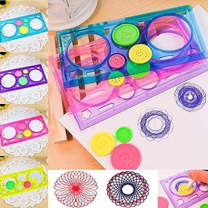 Multifunctional Drawing Template Ruler Set for Kids