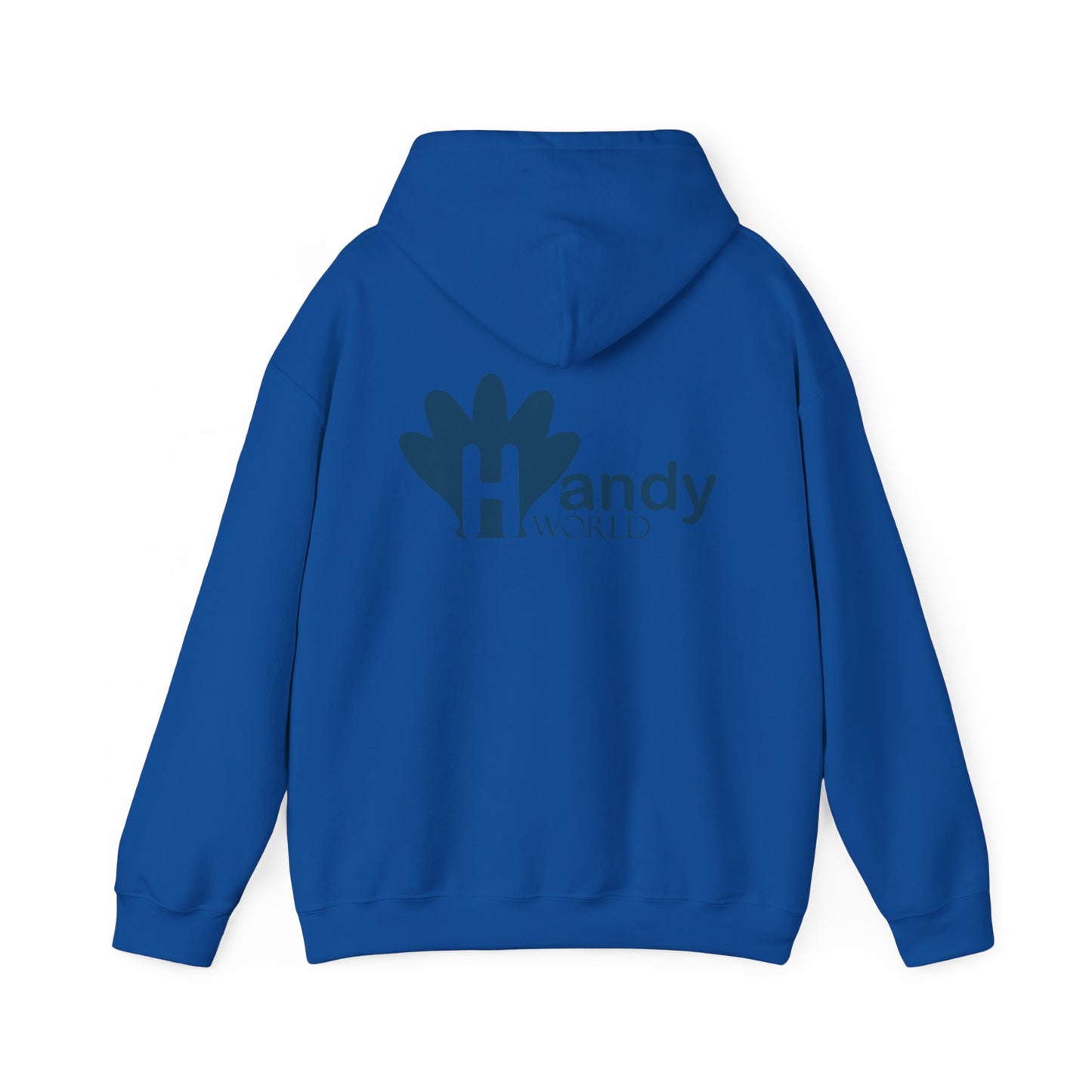 Charming Hooded Sweatshirt Featuring 'Handy World' Design | Cozy Gift for Friends, Birthdays, Casual Wear, Unique Fashion