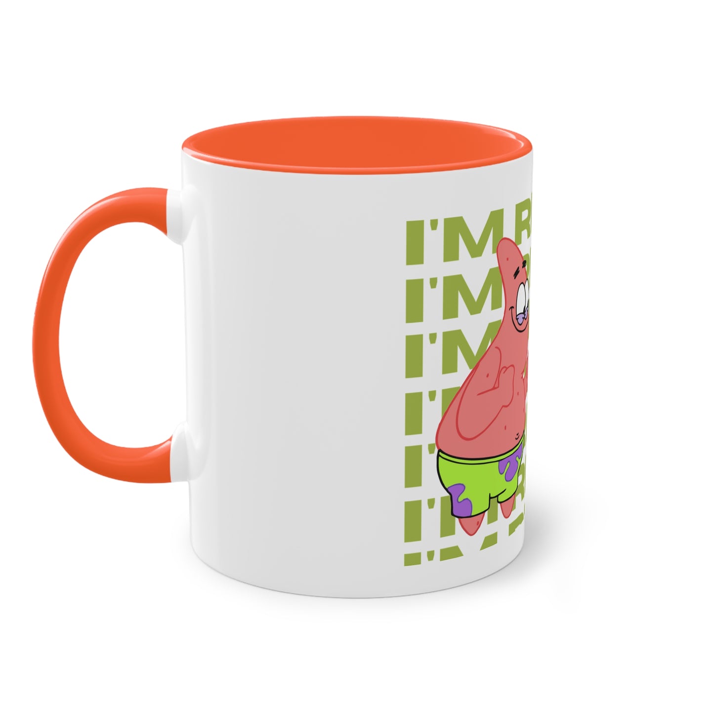 SpongeBob & Patrick Two-Tone Coffee Mug - Perfect for Kids, Cartoon Lovers, Gifts, Birthdays, Home Decor