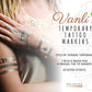 Vanlis Temporary Tattoo Markers: 13 Pens & 50 Stencils