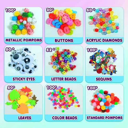 Ultimate 1000+ Pcs Craft Set – Exclusive from Handy World Art