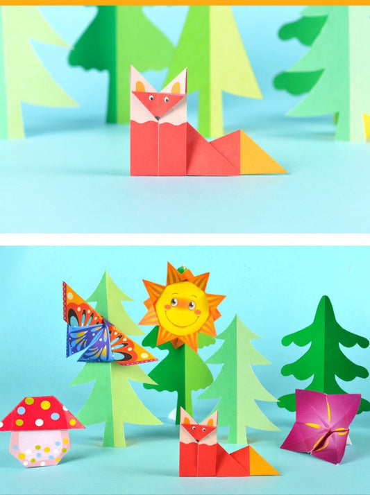 Origami Craft Book - DIY Colored Paper Set