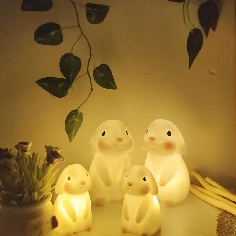 Cute Pink Bunny Night Light for Children's Room Decor