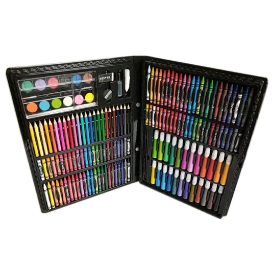 All-In-One 150-Piece Art Set with Markers and Crayons