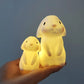 Cute Pink Bunny Night Light for Children's Room Decor